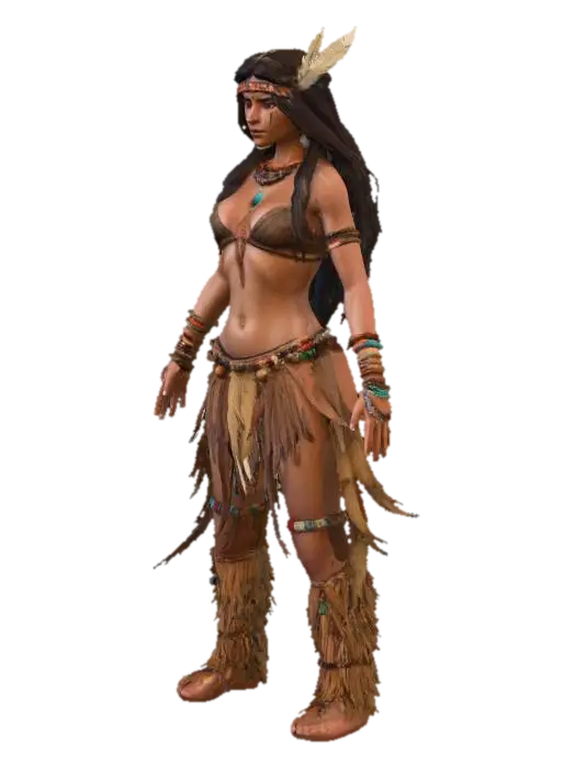 Warrior Spirit - Symbolic 3D model, vytvořený pomocí AI