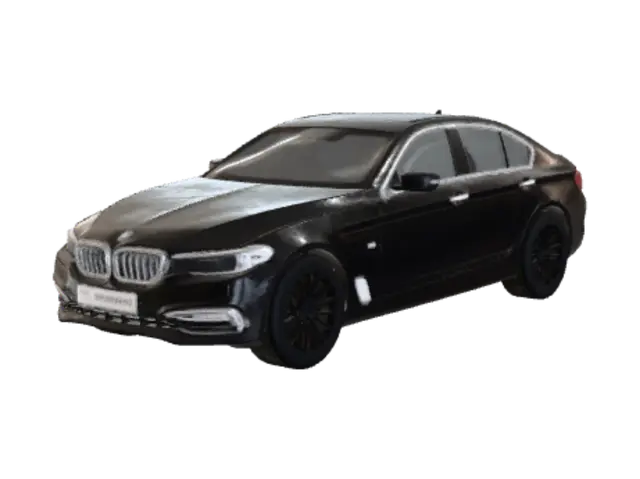 3D model for Dark gray BMW 5 Series sedan