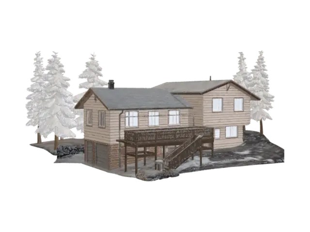 3D model for Hilltop Snow Lodge