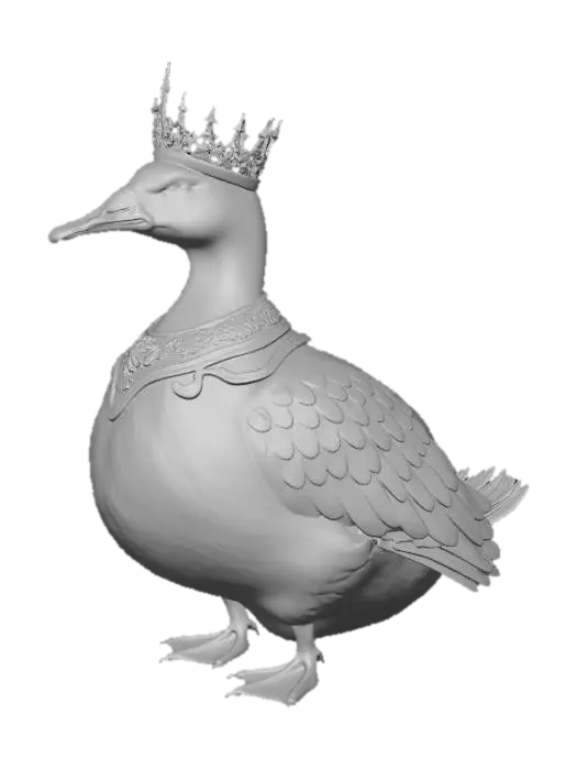 3D model for Crowned Monarch of the Marsh, #EasterEgg2026#