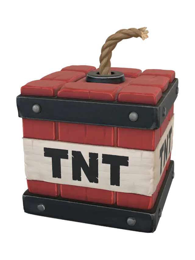 3D model for TNT Block with Fuse