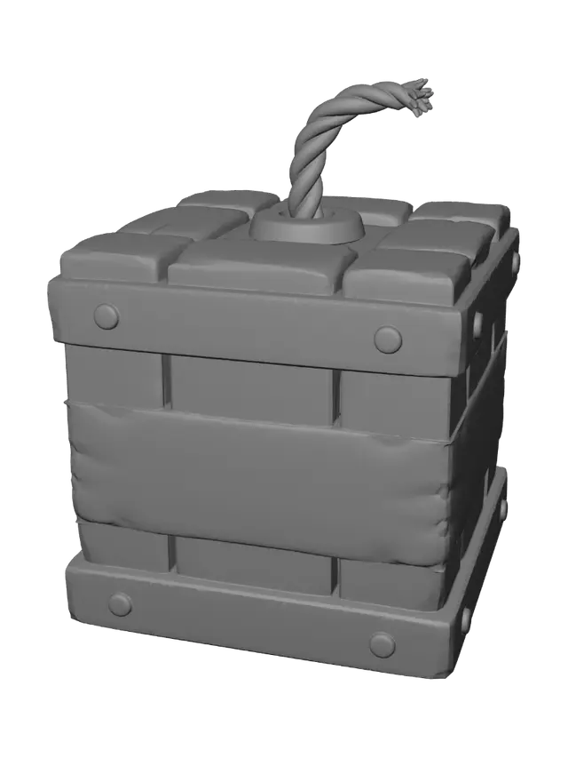 3D model for TNT Block with Fuse