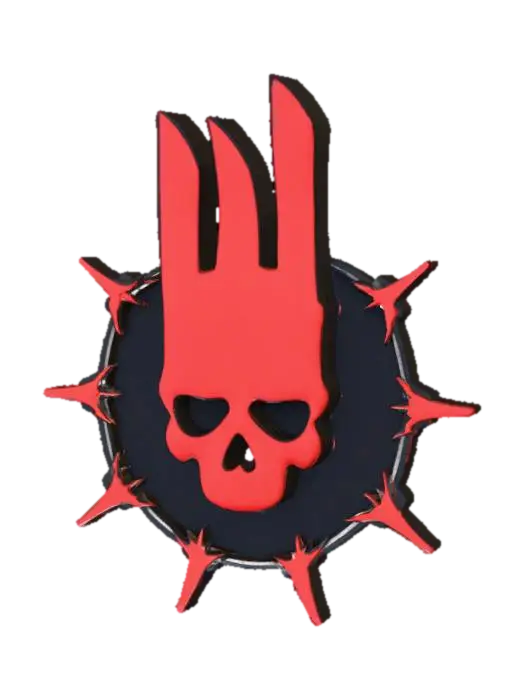 Modello 3D Skull Emblem - Trapper, generato dall’IA