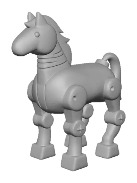 3D model for Robotic Horse Illustration