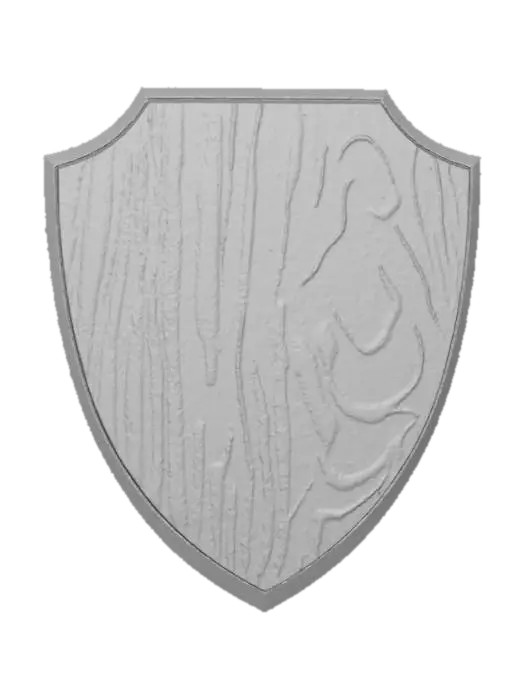 3D model for Wooden Shield Plaque