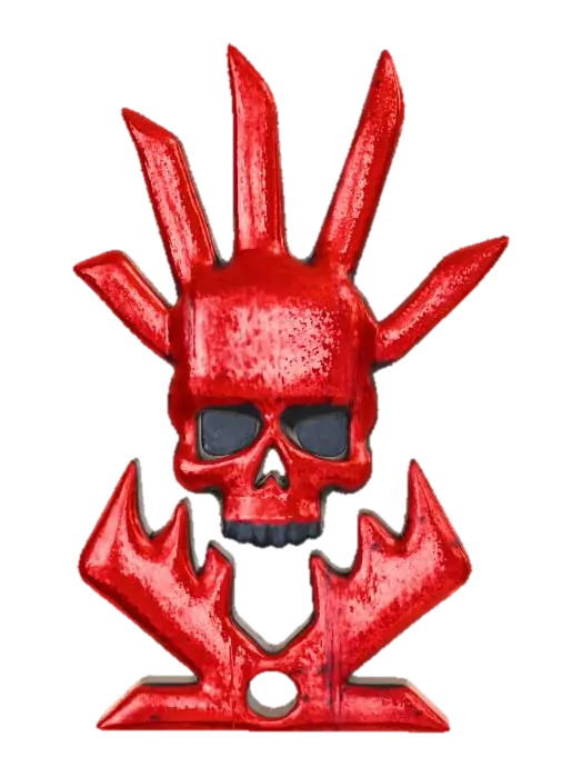 Modello 3D Skull Emblem 4 - Trapper, generato dall’IA