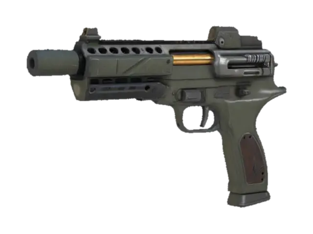 3D model for huge semi-automatic pistol, huge barrel, Game Asset, Ultra Realistic, Unreal engine 5 FPS game, Call of duty, Russian PKV SMG 