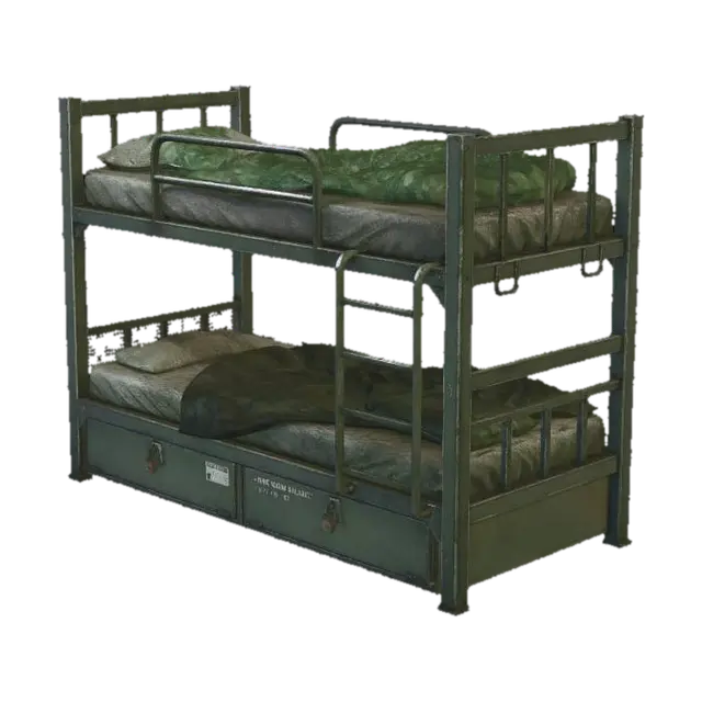 Industrial Bunk Bed in a Laboratory 3D model, AI generated