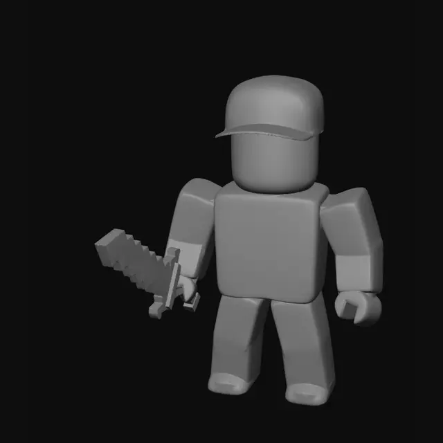 3D model for Blocky Hero at the Castle