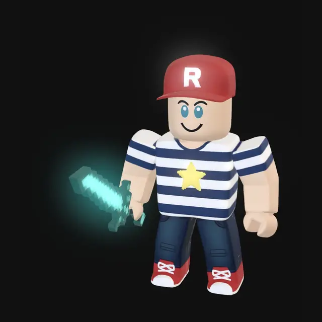 3D model for Blocky Hero at the Castle