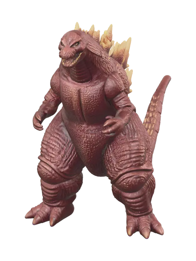 3D model for Weathered Burning Godzilla