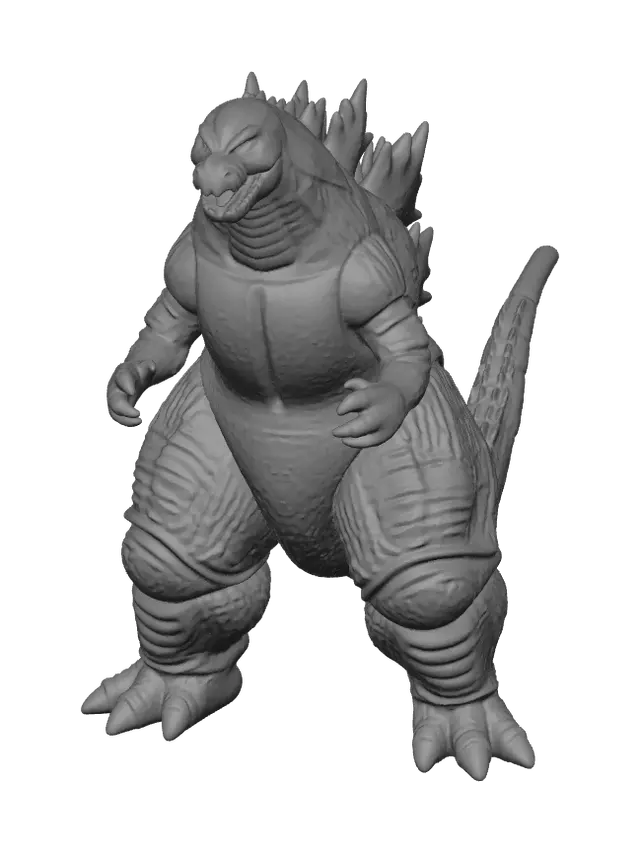 3D model for Weathered Burning Godzilla