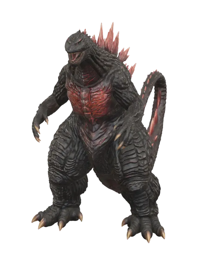 3D model for Low-Poly Burning Godzilla
