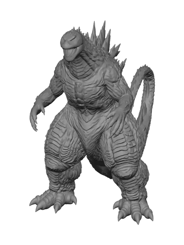 3D model for Low-Poly Burning Godzilla