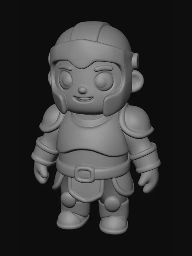 3D model for милый игровой персонаж