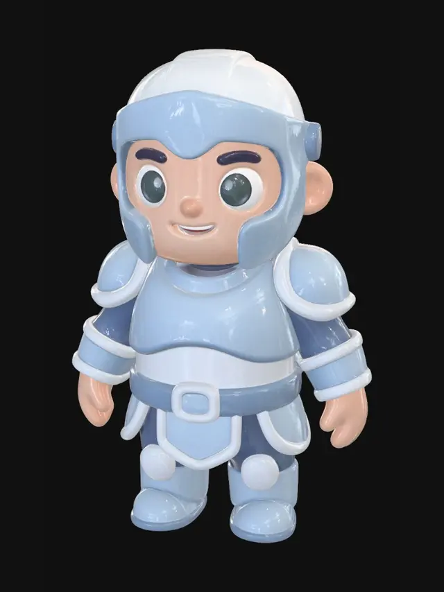 3D model for милый игровой персонаж