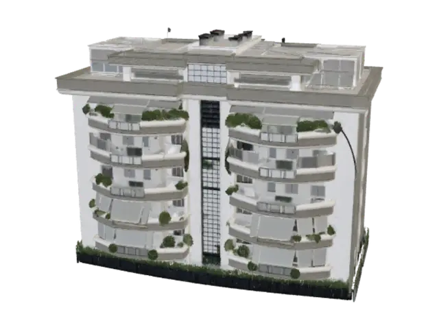 3D model for Curved Balcony Residences