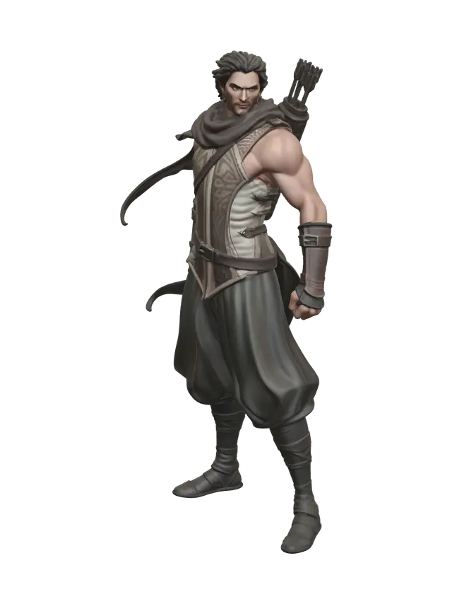 3D model for Fantasy Crossbowman