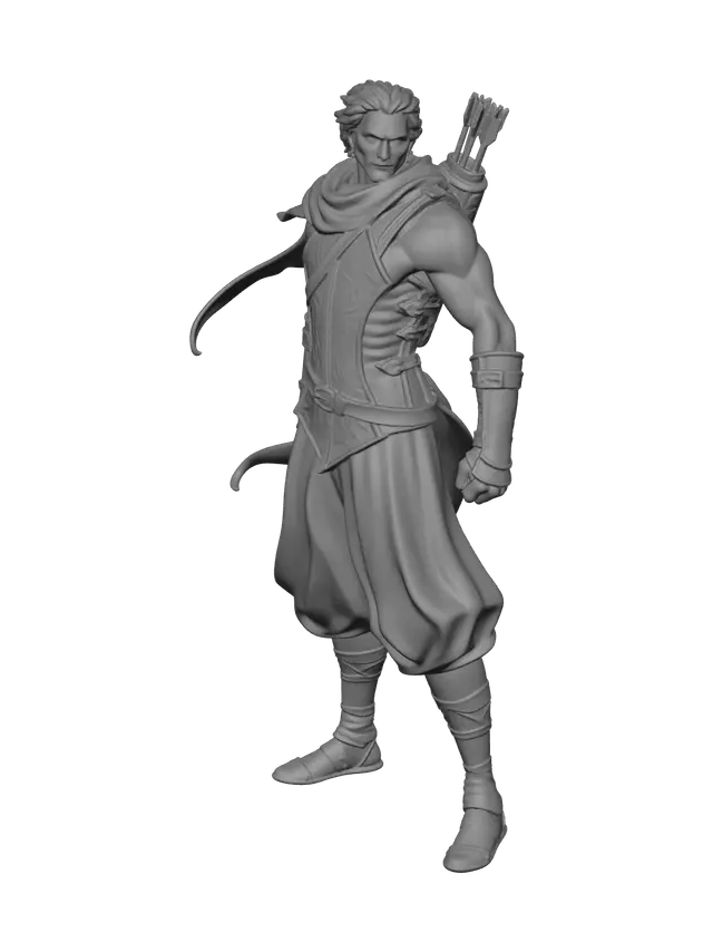 3D model for Fantasy Crossbowman