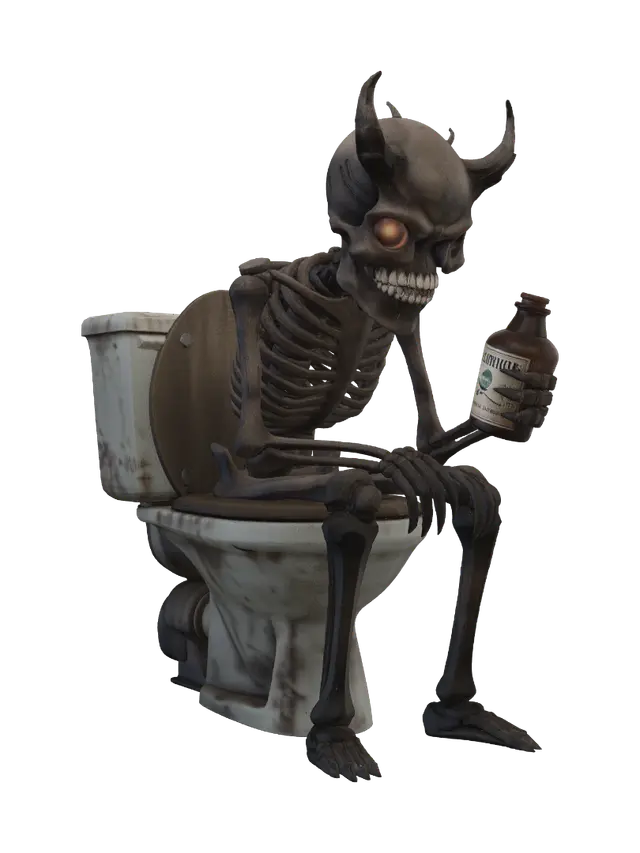 Hitem3d-1785172947892 - Toilet 3D model, vytvořený pomocí AI
