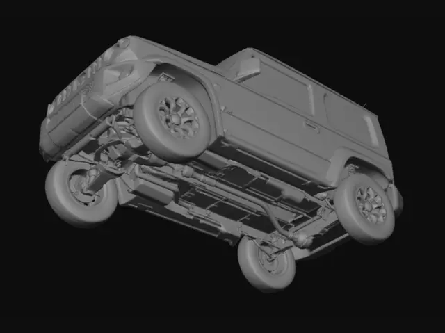 3D model for Lime Green Suzuki Jimny