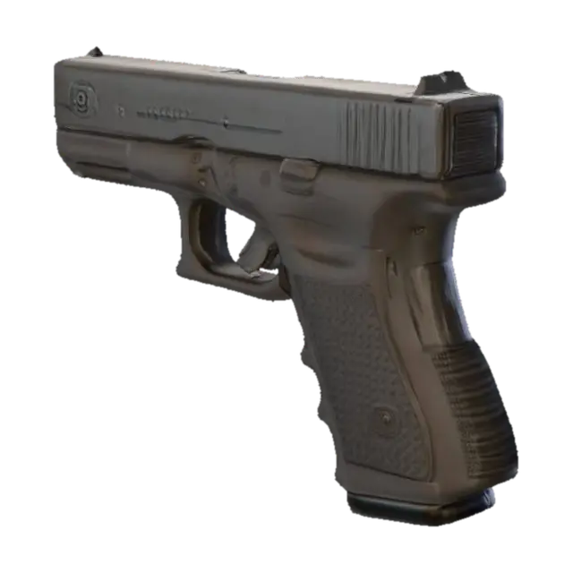 Glock Model 23 3D model, vytvořený pomocí AI