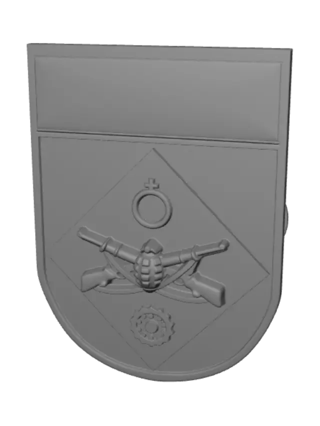 3D model for 13th Battalion Emblem