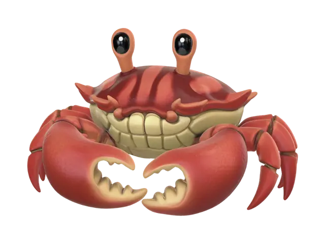 3D model for 一只卡通螃蟹