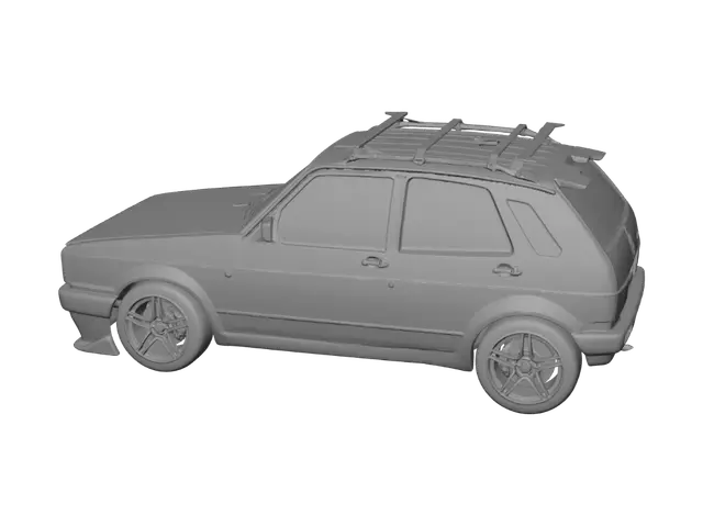 3D model for Smiling VW in the Driveway