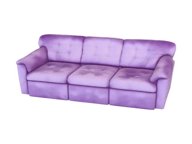 3D model for Lavender Tufted Sofa