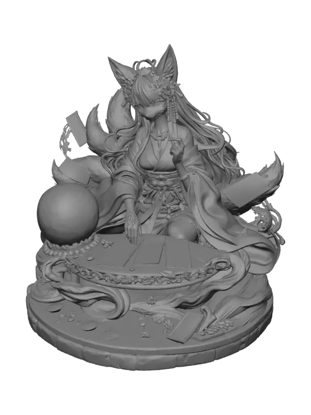 3D model for Kitsune Card Oracle