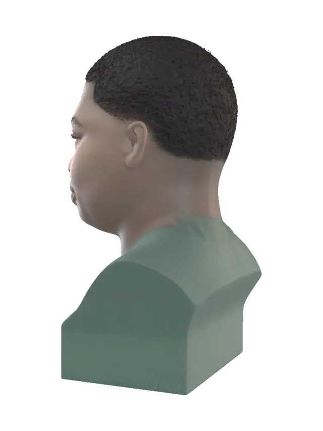 Quiet Confidence - Determined 3D model, vytvořený pomocí AI