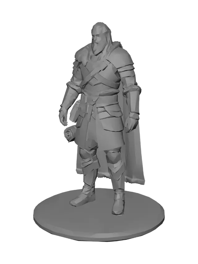 3D model for The Armored Warlord