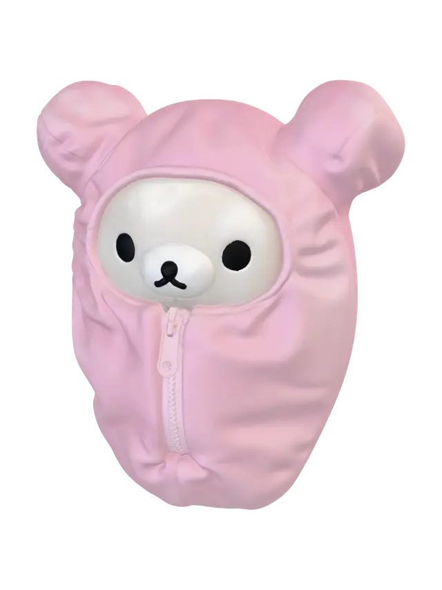 3D model for Pink Bear Face Hooded Plush