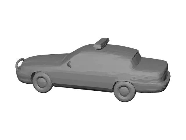 3D model for Federal Police Car Under a Canopy