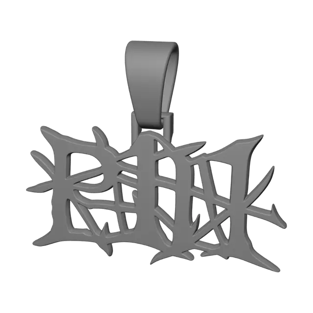 3D model for Rebel Graffiti Diamond Pendant