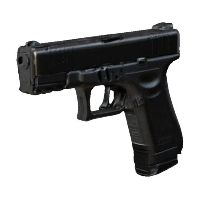 Glock 19 gun - Animegirl 3D model, vytvořený pomocí AI