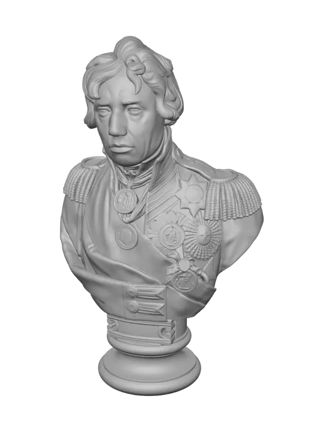 3D model for Bust of Admiral Nelson