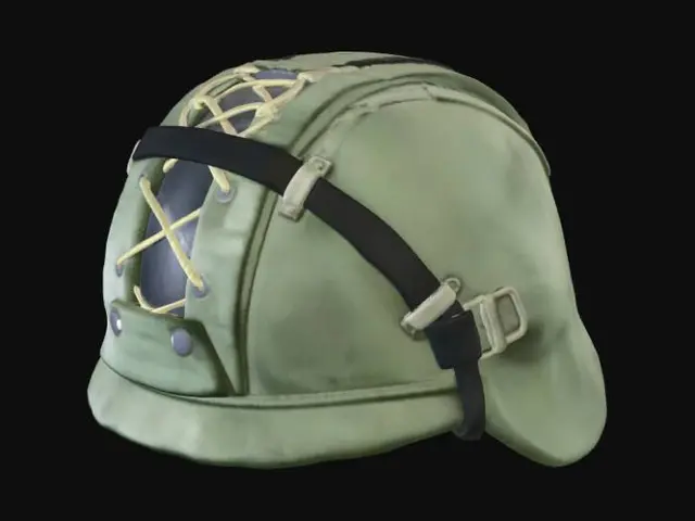 3D model for Olive Drab Tactical Helmet with Front Window