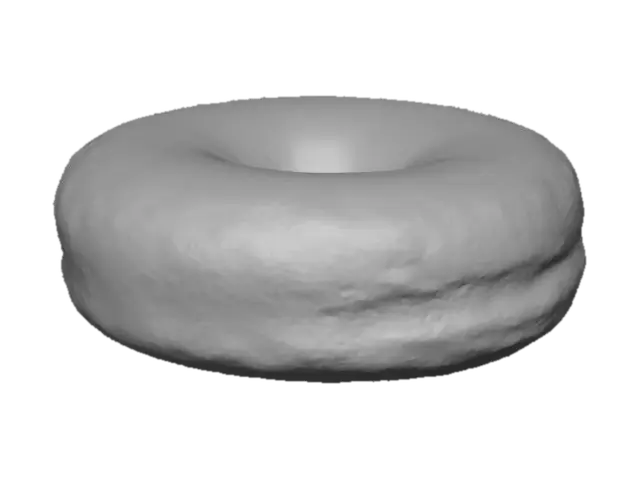 3D model for plain donut