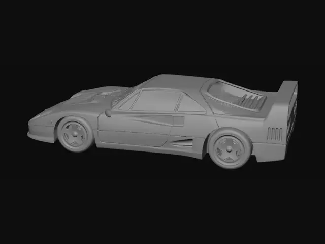 3D model for Ferrari F40 Side Profile