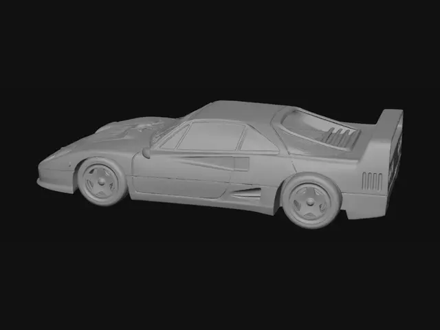 3D model for Ferrari F40 Side Profile