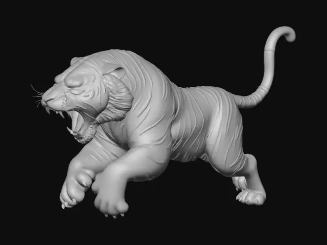 3D model for Roaring Tiger