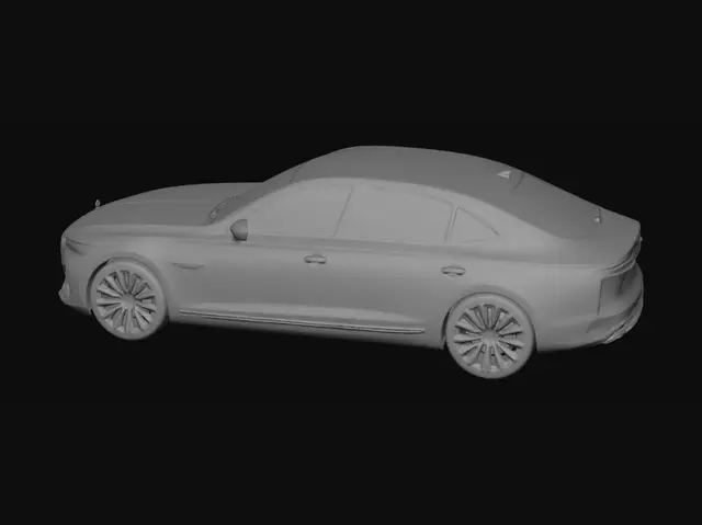 3D model for Azaan Concept Luxury Sedan