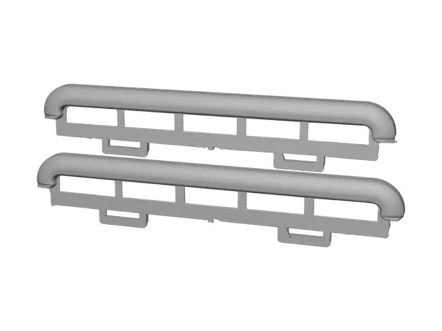 3D model for Black Plastic Window Frame Parts