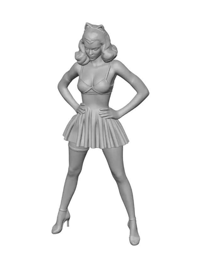 3D model for Confident Pin-Up
