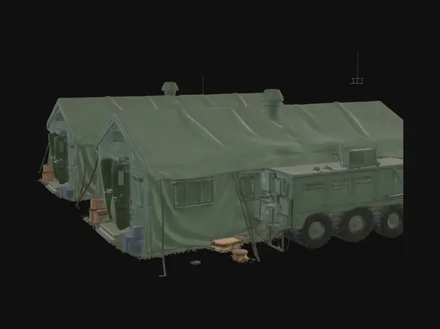 3D model for Mobile Military Tent Camp