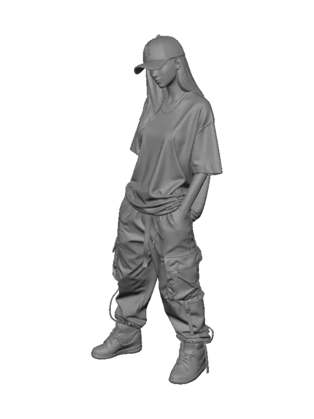 3D model for Monochrome Street Style