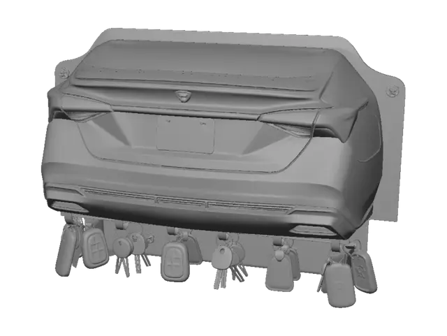 3D model for Avalon Key Rack Wall Display