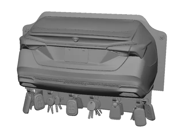 3D model for Avalon Key Rack Wall Display